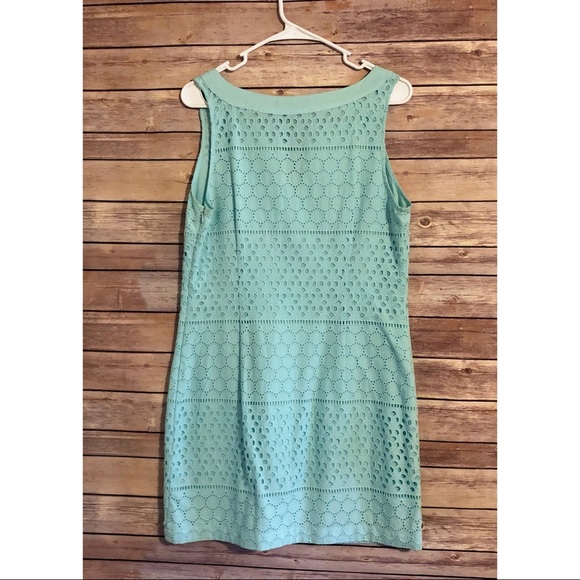 Banana Republic Light Blue Rio Eyelet Shift Dress - Picture 2 of 4